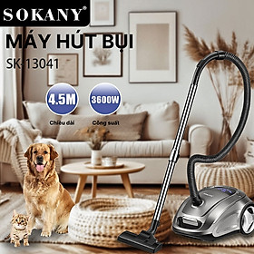 Máy hút bụi cầm tay gia đình SOKANY SK-13041 với lực hút lên đến 220.000Pa có màn hình LCD vô cùng tiện ích - HÀNG CHÍNH HÃNG