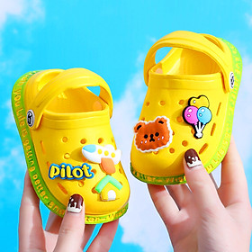 Dép sục cho bé trai và bé gái siêu nhẹ Baby-S, Dép cho bé chống trơn trượt họa tiết xinh xắn – SD7