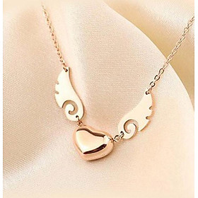 Dây chuyền titanium trái tim cánh thiên thần