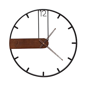 Minimalist Wall Clock Hanging Clock Decorative, Vintage Style, Modern Nordic Style Silent for Wall Decor Indoor Office Bedroom Living Room