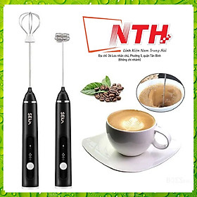 Hình ảnh Máy Đánh Trứng Seka, Que Tạo Bọt Cafe Mini Cầm Tay Không Dây 3 Cấp Độ 