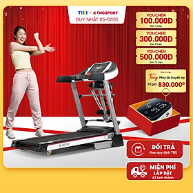 Máy chạy bộ tại nhà Kingsport BK-8000 Pro đa năng có chức nâng dốc tự động, kèm theo đai massage và thanh gập bụng