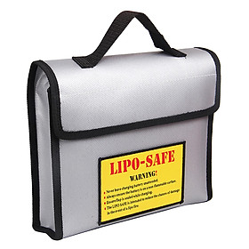 Portable Fireproof Explosionproof Lipo Battery Safe Bag Handheld Heat Resistant Pouch Sack for Battery Charge & Storage