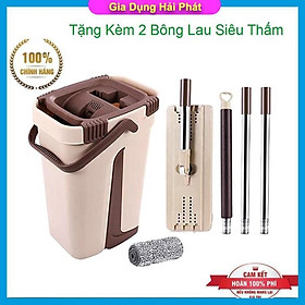 Mua Bộ Cây Lau Nhà  Chổi Lau Nhà Thông Minh Tự Vắt 360 Độ Cao Cấp TẶNG Kèm 2 Miếng Lau Siêu Sạch