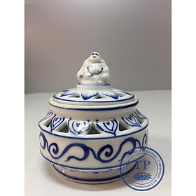 Mua LƯ XÔNG ĐỐT TRẦM BẰNG SỨ XANH LAM HAN18523
