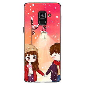 Ốp Lưng Dành Cho Samsung Galaxy A8 2018 - Mẫu Couple Nắm Tay