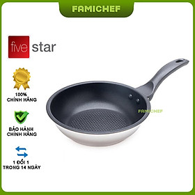Chảo inox chống dính 3 đáy FiveStar FSC16001 16cm
