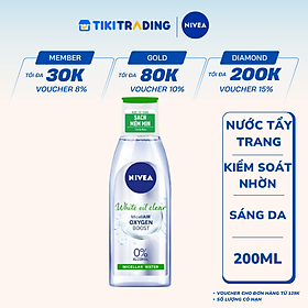 Nước Tẩy Trang NIVEA Bright Oil Clear Kiểm Soát Nhờn | Sáng Da (200 ml) - 86609