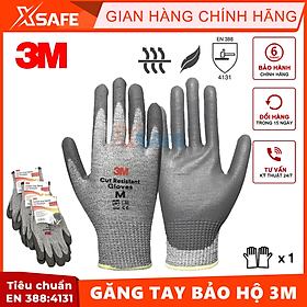 Găng tay bảo hộ 3M cấp độ 1 tiêu chuẩn EN388:4131 an toàn khi làm việc, lao động, thao tác chuẩn xác - chính hãng 3M