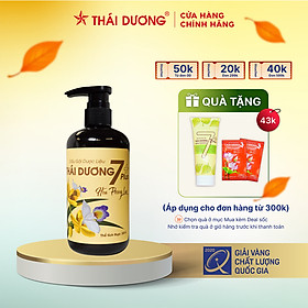 Dầu gội dược liệu Thái Dương 7 Plus Gold (Chai 250ml/500ml, Hoa phong Ian) - Sao Thái Dương