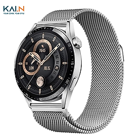 Mua Dây đeo thép Cho Huawei Watch 4/ GT4/ GT/ GT2/ GT3/ GT3 Pro/GT Runner/ Honor Watch Magic Size 22mm  Kai.N Milan_ Hàng chính hãng