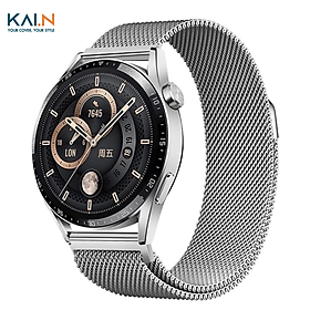 Dây đeo thép Cho Huawei Watch 4/ GT4/ GT/ GT2/ GT3/ GT3 Pro/GT Runner/ Honor Watch Magic Size 22mm, Kai.N Milan_ Hàng chính hãng