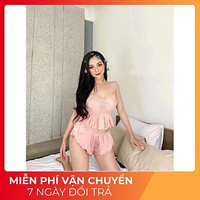 ️ FREESHIP ️ Đồ Ngủ Nữ Đồ Ngủ Nữ 2 Dây Lụa Satin Freesize <60Kg