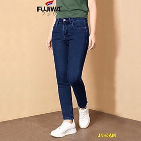 Quần Jean Nữ Cao Cấp Fujiwa - JN. Quần Lưng Cao Ống Đứng, chất jean co giãn tốt Rất Đẹp phù hợp với mọi lứa tuổi