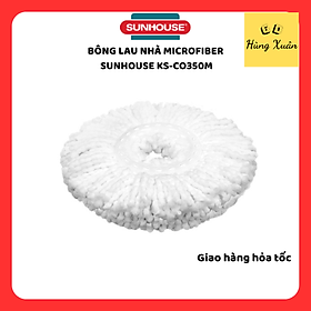 Bông Lau Nhà Microfiber Xoay 360 Độ Sunhouse KS-CO350M