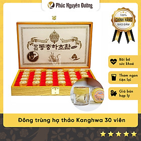 Hình ảnh Đông Trùng Hạ Thảo Hộp Gỗ 30 Viên Kanghwa 