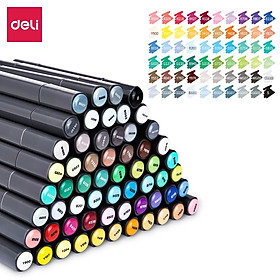 Hình ảnh  Bút màu marker hai đầu cao cấp Deli - 70701