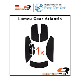Bộ grip tape Corepad Soft Grips Lamzu Atlantis OG V1/V2 Wireless - Hàng Chính Hãng