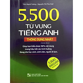 ￼Sách 5500 Từ vựng tiếng anh thông dụng nhất ( Sách bản mầu tái bản lần 2)