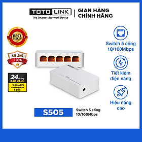 Mua Bộ Chia Mạng 5 Cổng 100mbps Totolink S505 – Hàng Chính Hãng