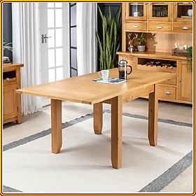 Mua Bàn ăn gỗ sồi Tundo kéo giản 80cm - 1m8 mặt chữ nhật màu tự nhiên