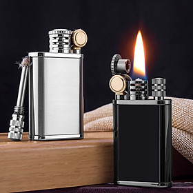 Vỏ Hột Quẹt Bật Lửa Xăng Chief CF210 Thiết Kế Đẹp Độc Lạ 2 Trong 1 - Dùng Xăng Bấc Đá Cao Cấp