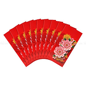 Xấp Bao Lì Xì Huỳnh Gia Phát - Song Hoa (10 Cái/ Xấp)
