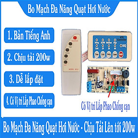 Mua bo mạch đa năng quạt hơi nước quạt điều hòa bản tiếng việt chịu tải trên 200w