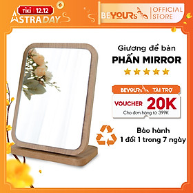 Mua Gương Soi Để Bàn Trang Điểm Gỗ Mini BEYOURs - Phấn Mirror Nội Thất Decor Phòng Ngủ