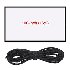 Màn hình máy chiếu ngoài trời 100 inch  HD PVC 16: 9 có thể gập lại