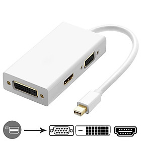 Mua Cáp chuyển Mini Displayport ra HDMi/ VGA/ DVi - MDVT24 cho laptop   Acer  Lenovo - Hồ Phạm