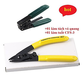 Mua Bộ dụng cụ gồm kìm tách vỏ cáp quang+kìm tuốt quang CFS-3
