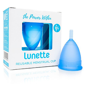 Cốc Nguyệt San Lunette, Phần Lan - Màu Xanh dương - Vật liệu 100% sillicon y tế cao cấp đạt tiêu chuẩn FDA (Mỹ), TGA (Úc), Chứng nhận Vegan - Hàng chính hãng, Sản xuất tại Phần Lan, Thương hiệu cốc nguyệt san được yêu thích tại hơn 50 quốc gia