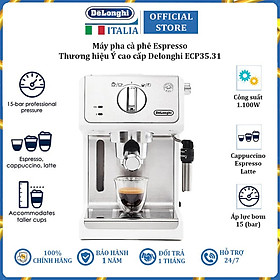 Máy pha cà phê Espresso Delonghi ECP35.31 áp lực bơm 15bar - Hàng Chính Hãng