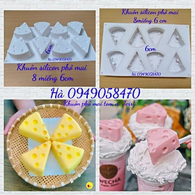 Mua Khuôn silicon 8 miếng phô mai tom và jerry 6 cm làm thạch rau câu  pudding