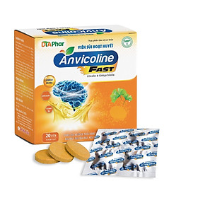 VIÊN SỦI HOẠT HUYẾT ANVICOLINE FAST - Hộp 20 Viên sủi