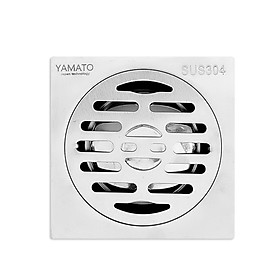 Mua Phễu thoát sàn | hố ga thoát sàn Inox 304 Yamato HGI03S21 | 12 x 12cm | ống thoát phi Ø 60 - 100