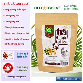 TRÀ CÀ GAI LEO Túi Zip - Delta D'Asia Giải độc gan tăng cường sức khoẻ (25 - 50 túi x 1,5 g)
