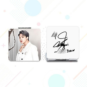 Gương mini bỏ túi Jimin BTS gương vuông