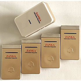 Mua Bộ 4 nút 1 chuông cửa không dây không dùng pin Zanka ZK718 ( Hàng chính Hãng )