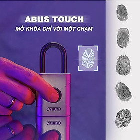 Ổ khóa vân tay ABUS Touch 57/50 20 vân tay dùng ngoài trời - MSOFT