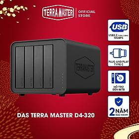 Mua Thiết bị lưu trữ DAS TerraMaster D4-320 4-bay Hàng chính hãng
