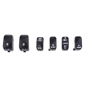 6pcs Hand Control Switch Button Covers Caps for    Chrome