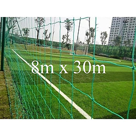 Lưới rào sân- Chắn bóng- Quây sân- Cao 8m dài 30m - sợi PE bền trên 5 năm