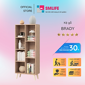 Mua Kệ sách bằng gỗ đẹp thiết kế đơn giản SMLIFE Brady