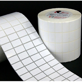 Mua Decal in tem nhãn  mã vạch 25x15 mm  4 tem/ hàng  khổ 110mm  cuộn dài 50m