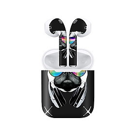 Mua Miếng dán skin chống bẩn cho tai nghe AirPods in hình thiết kế - atk130 (bản không dây 1 và 2)