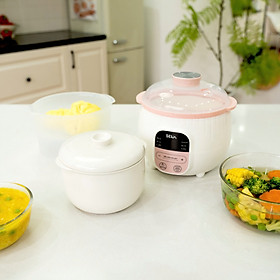 Mua (TẶNG XỬNG HẤP) NỒI NẤU CHẬM SEKA SK6132 0.8L – NẤU CHÁO  HẦM SƯỜN  CHƯNG YẾN SIÊU TIỆN LỢI HÀNG NHẬP KHẨU