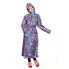 Áo mưa măng tô nữ - vải dù - cao cấp