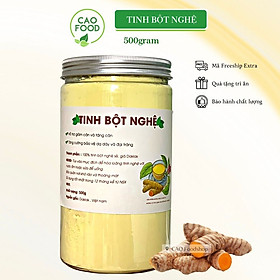Mua  500GR  Tinh Bột Nghệ CAO Foodshop nguyên chất từ 100% nghệ sẻ già Đaklak